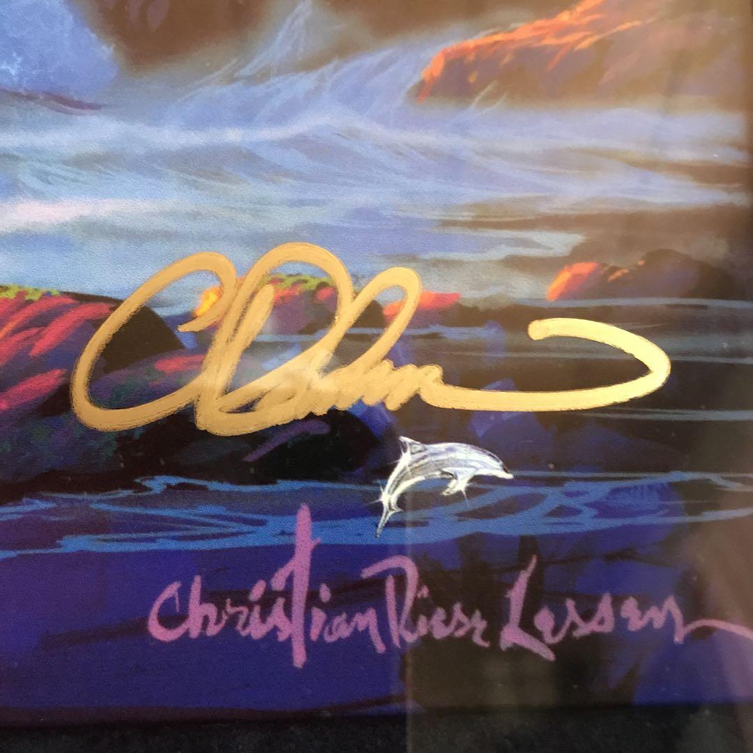 大人気 クリスチャン ラッセン「インティメイトモーメント」シルク