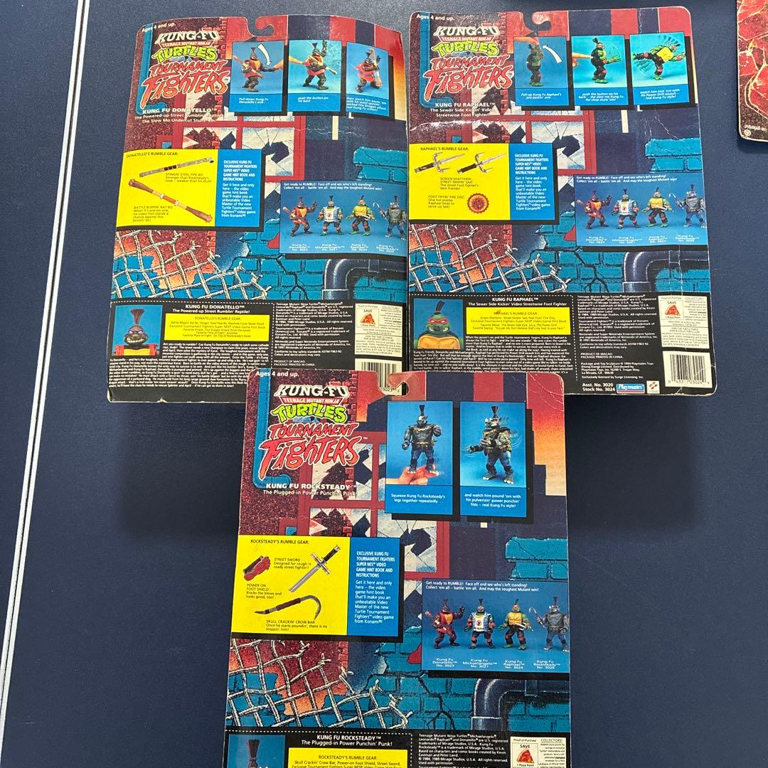 ニンジャタートルズ カンフー、ドナ、ラファ、ロックステディー