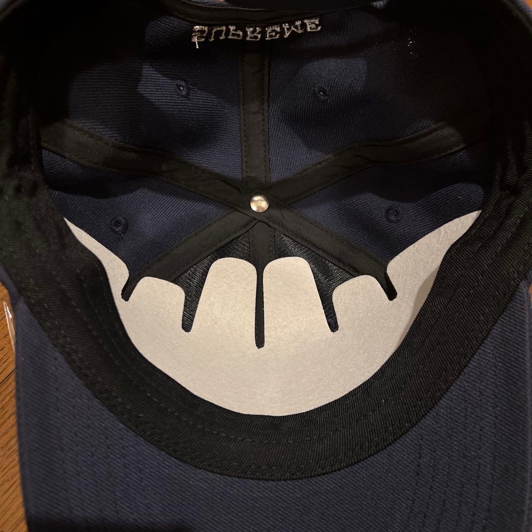 SUPREME Aphex Twin 6-Panel 刺繍ロゴ ネイビーキャップ Supreme/Aphex