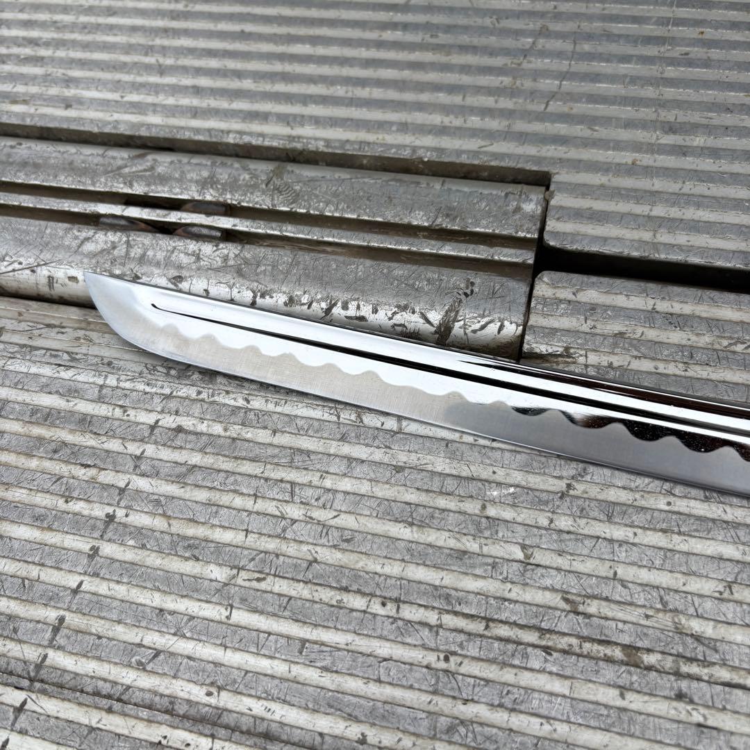 金属製 模造刀 陣太刀 龍紋彫 鯉金具