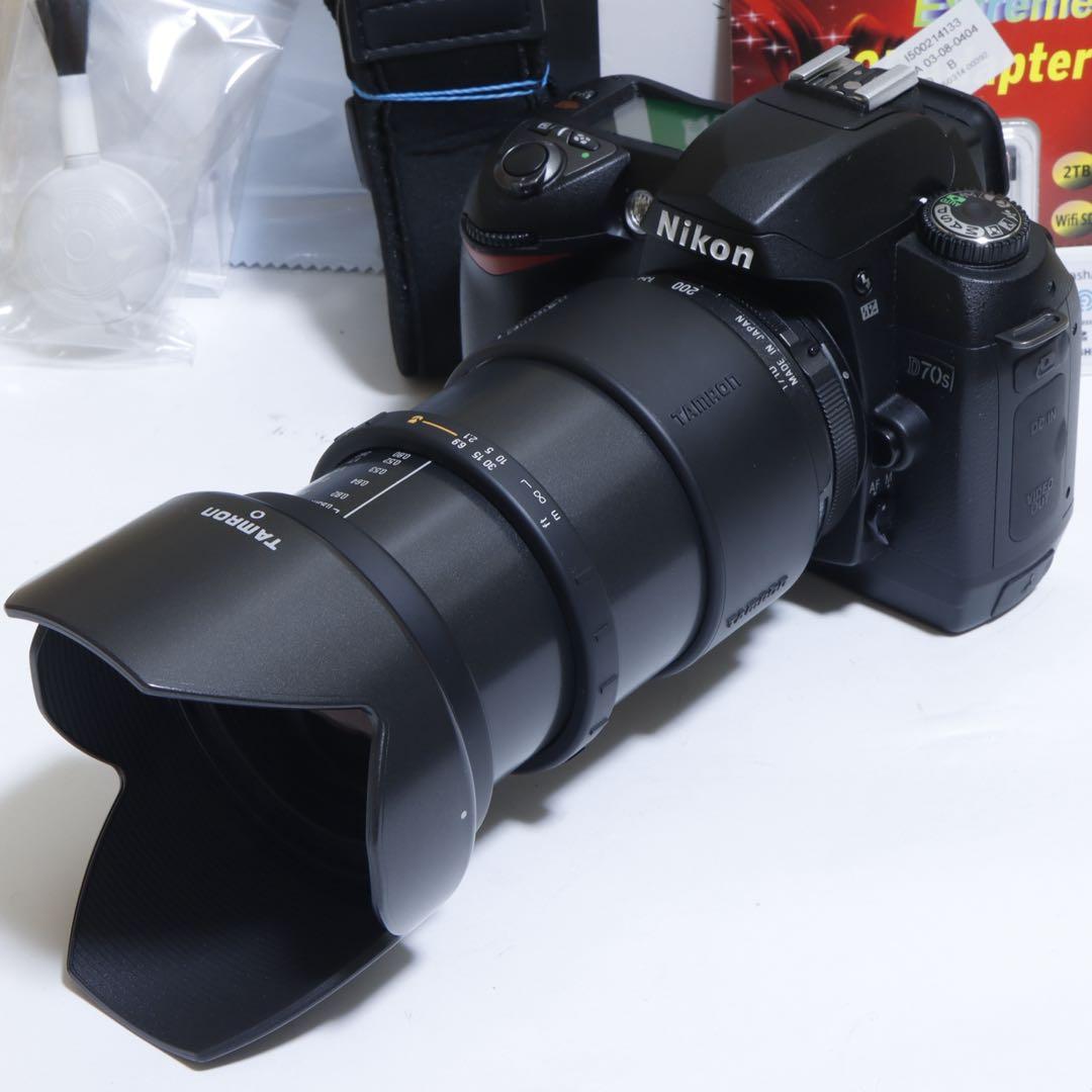 ☆スマホに送れる一眼レフ☆WiFi転送☆ Nikon D70s望遠セット♪