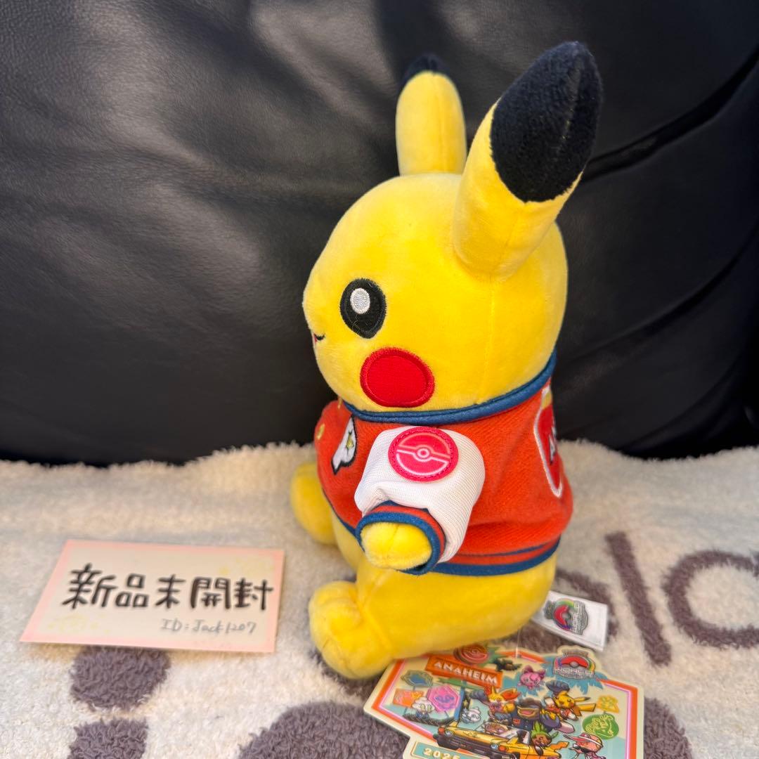 WCS2025】アナハイム限定 ピカチュウ ぬいぐるみ ポケモンオレンジ