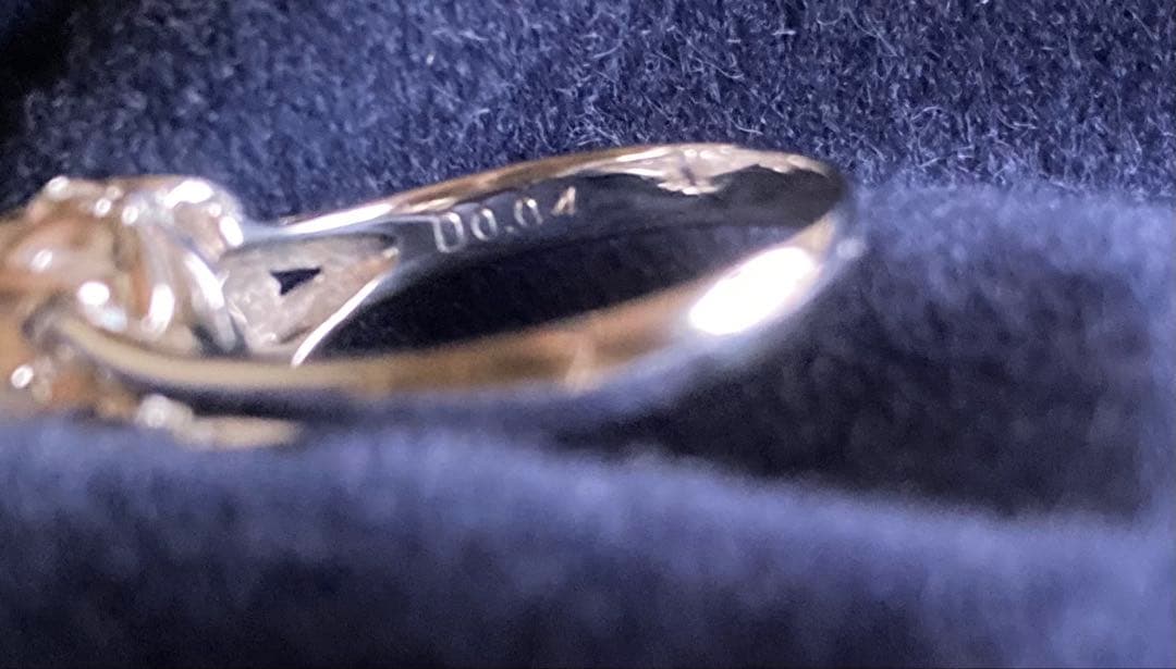 本真珠　パールリングPt900 脇ダイヤ　8.75mm 11.5号　未使用 ❤︎