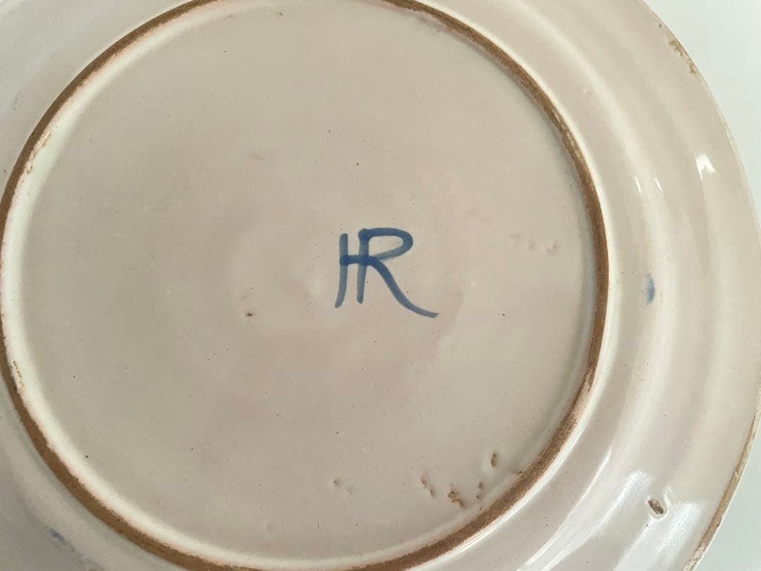 フランス アンティーク フルール・ド・リス陶器プレート