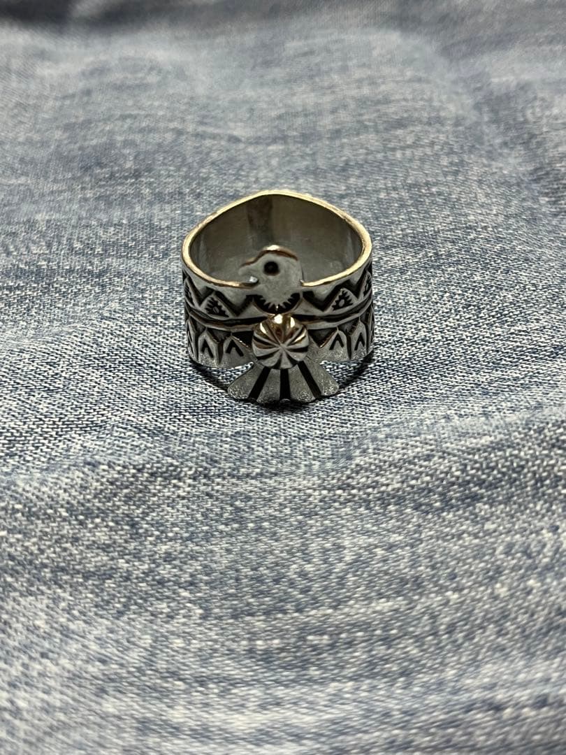 D.Cadman ナバホ　リング　サンダーバード 28号　インディアンジュエリー