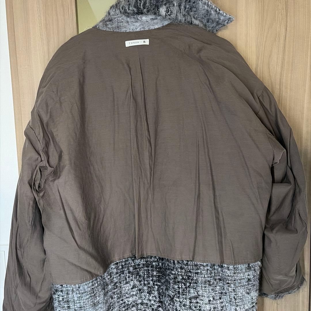 THROW / スロー 別注 ウールモヘア シャギーコート