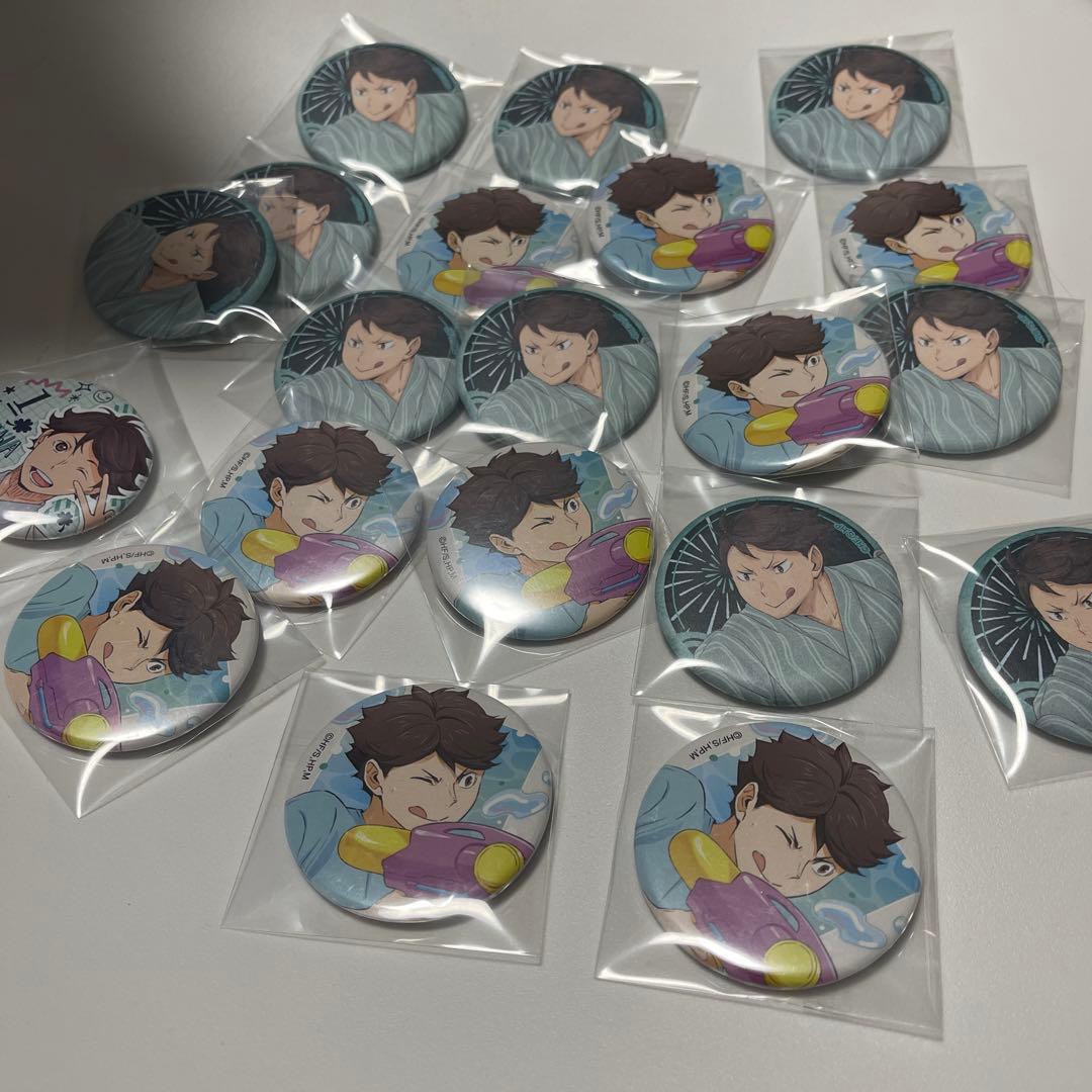 ハイキュー 缶バッジ 及川 水遊び 制服 まとめのみ - メルカリ