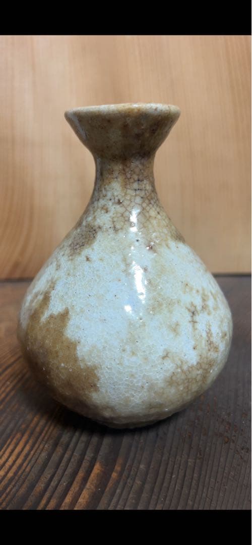 李朝後期　雨漏白磁徳利