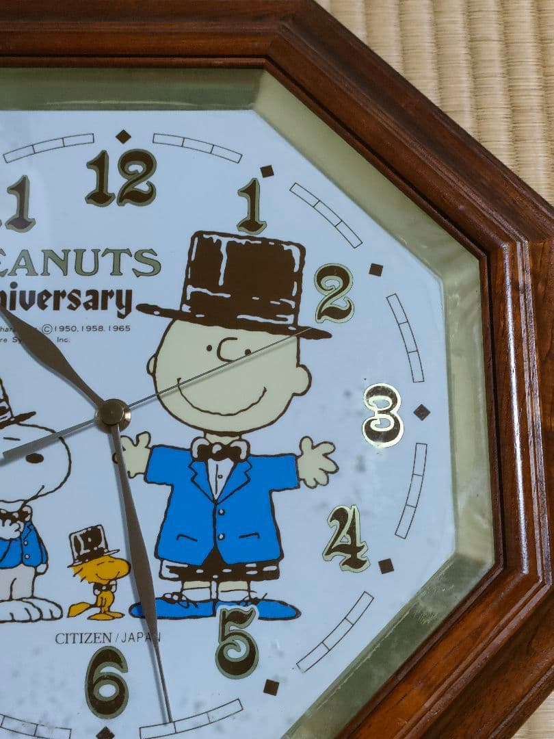 スヌーピー　ピーナッツ　掛け時計　40周年記念