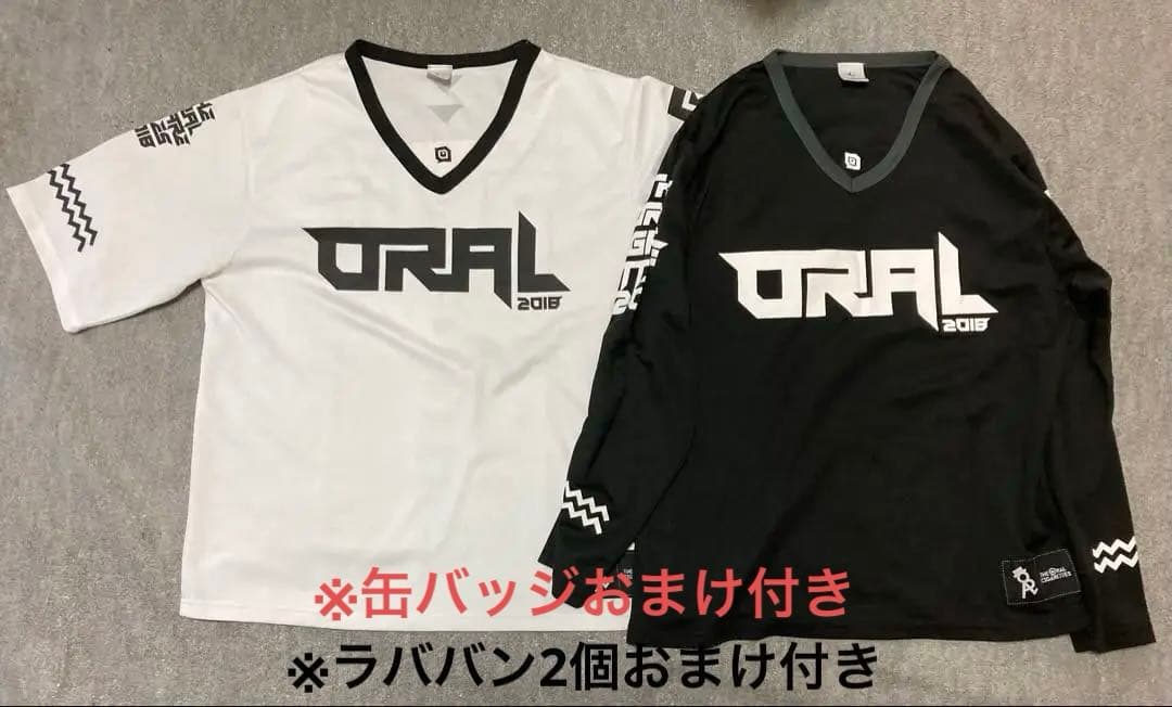 The oral cigarettes ベースボールシャツ ロンT