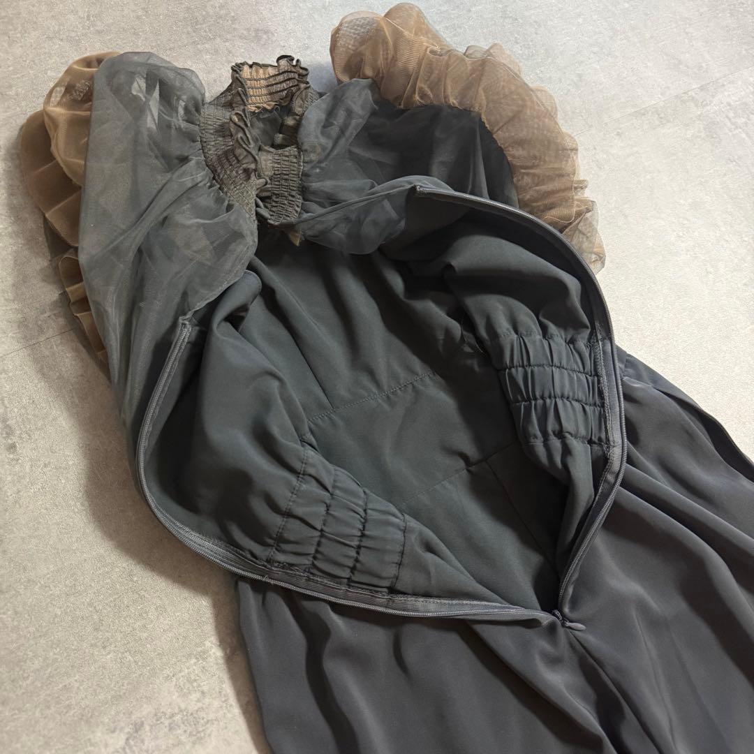 niana フリルハイウエストワイドパンツドレス オケージョン 同窓会 結婚式