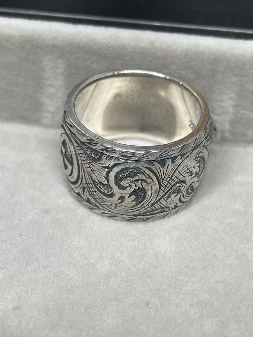 【極美品】GUCCI シルバーリング 22号 キャット インターロッキング