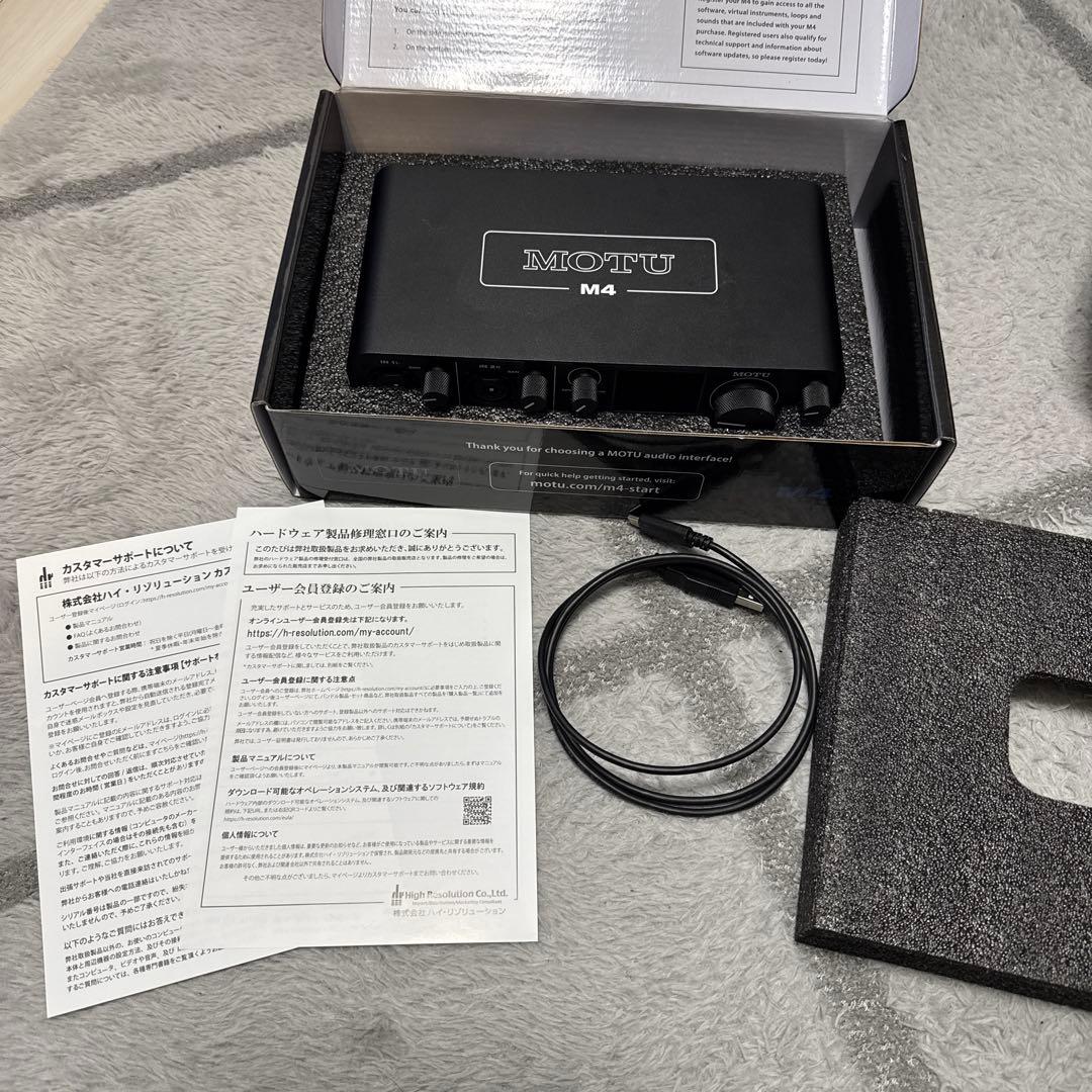 MOTU M4 箱・付属品つき MOTU M4 USBオーディオインターフェース M4