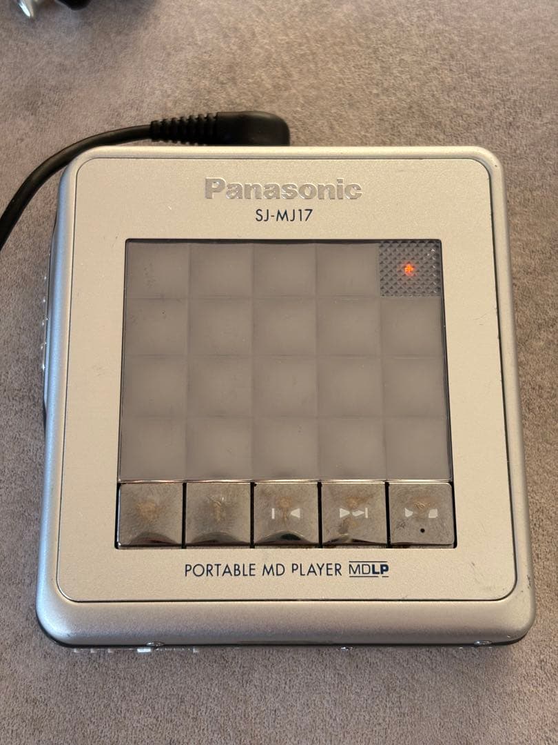 動作品□ Panasonic MDプレーヤー SJ-MJ17 リモコン付き - メルカリ