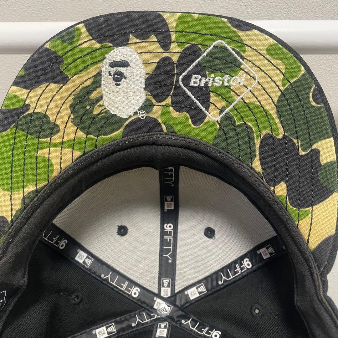 エイプ エフシーレアルブリストル キャップ ブラック カモ柄