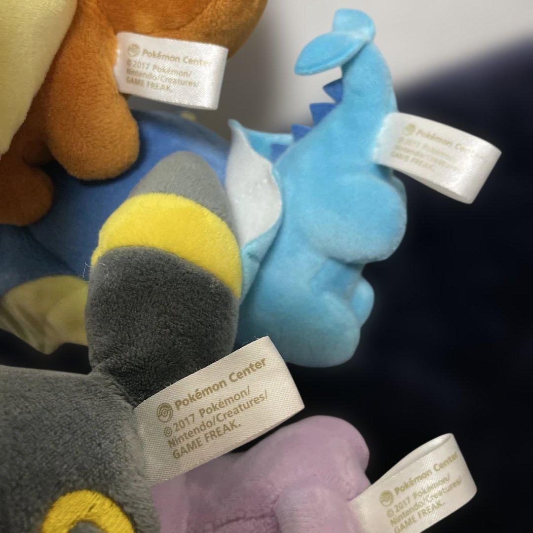 ポケモンセンター　ブラッキー　シャワーズ イーブイ エーフィ ぬいぐるみ