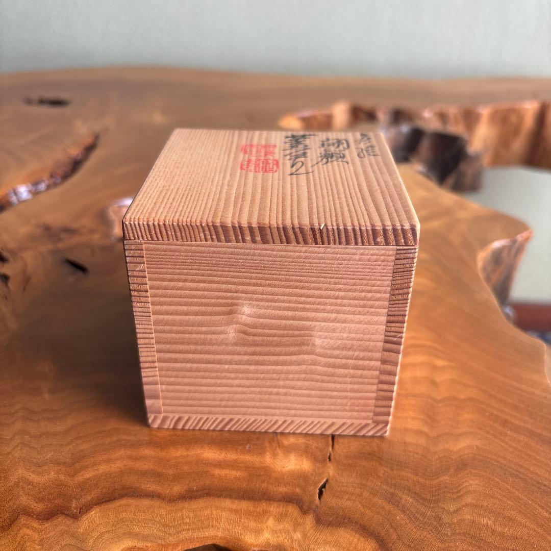 色絵 朝顔蓋置 平安 高野昭阿弥 茶道具 共箱 - メルカリ