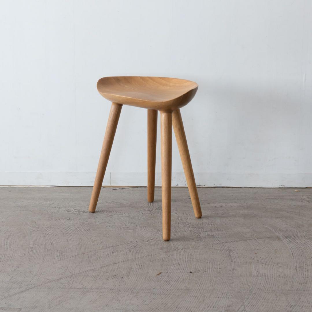 BRIDGE スツール [NA] ホワイトオーク無垢材 / オイル塗装