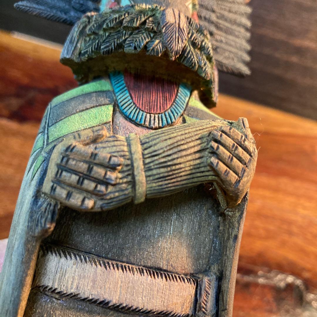 ホピ族 カチナドール Crow Mother 【M. Bilagody作】