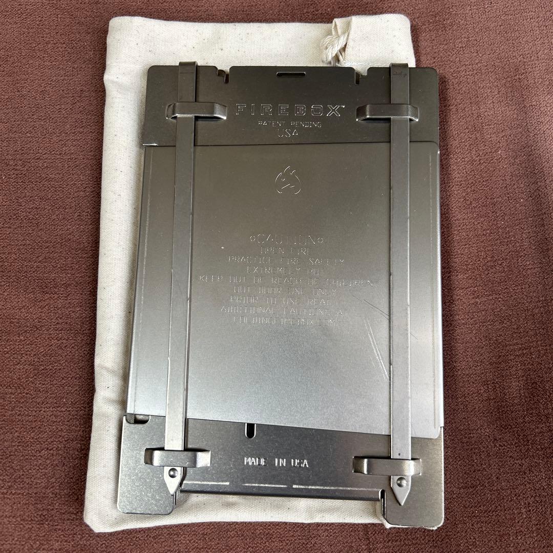 未使用　FIREBOX キャンプファイヤーストーブ　チタンセット