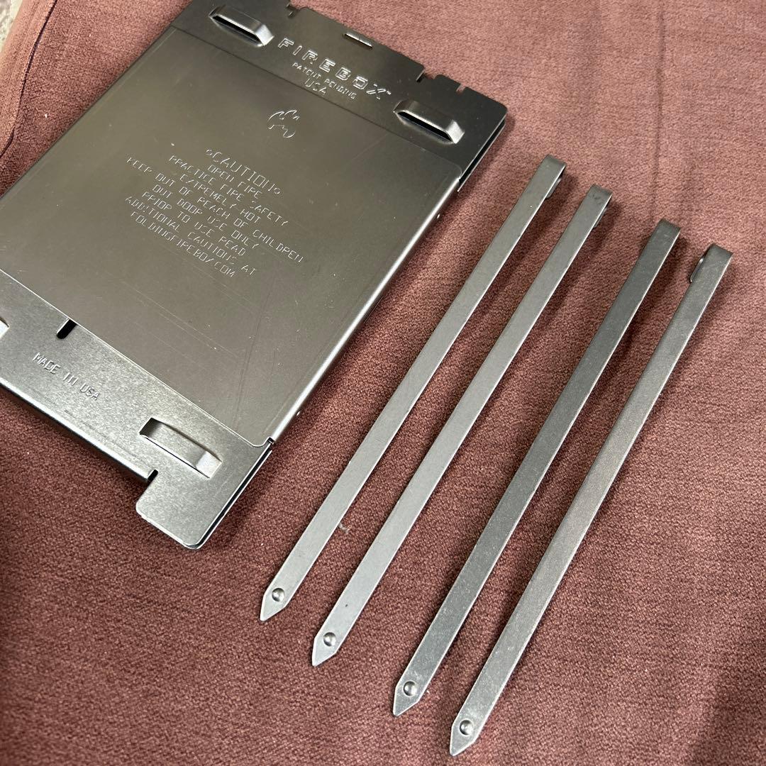 未使用　FIREBOX キャンプファイヤーストーブ　チタンセット