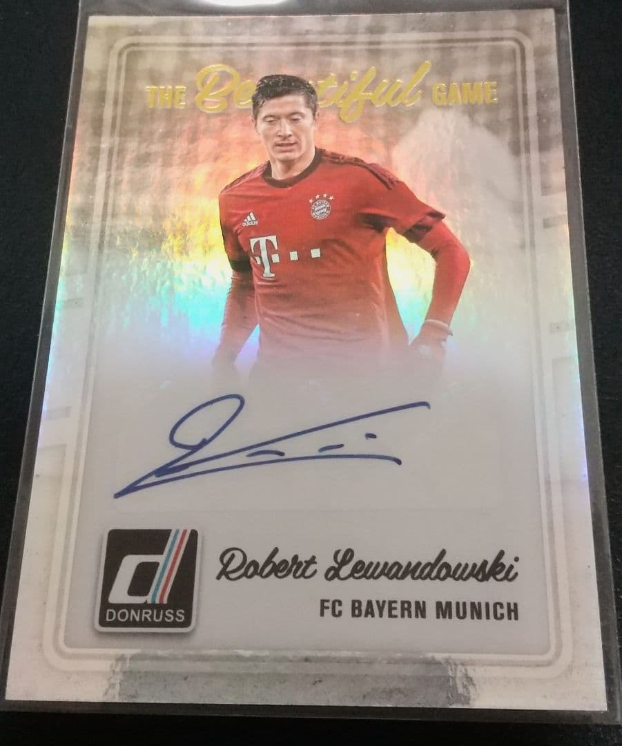 レヴァンドフスキ 直筆 サイン バイエルン バルセロナ サッカー auto