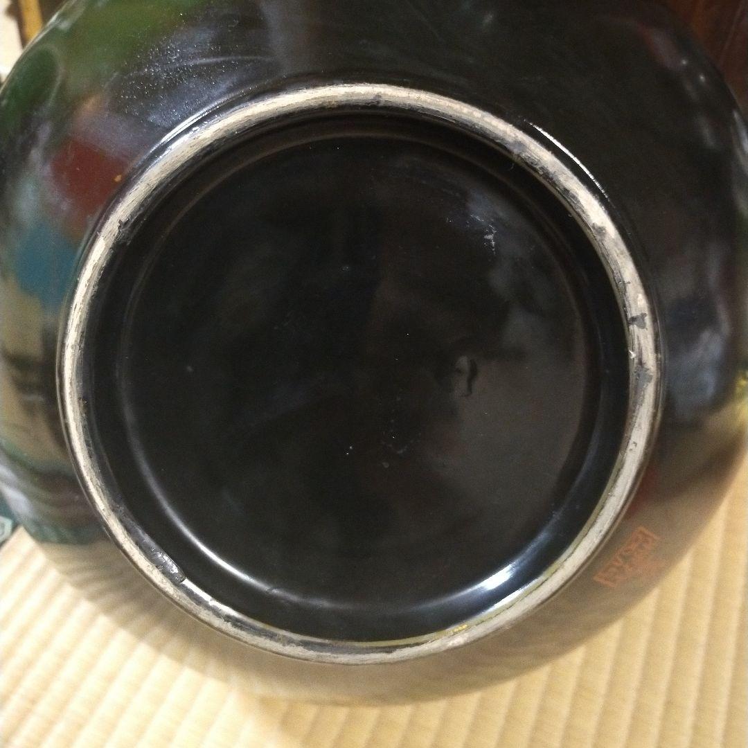 究極の逸品 『九谷焼 佐野慧成 』火の壺 花壺 華道 大壺 大きなサイズ