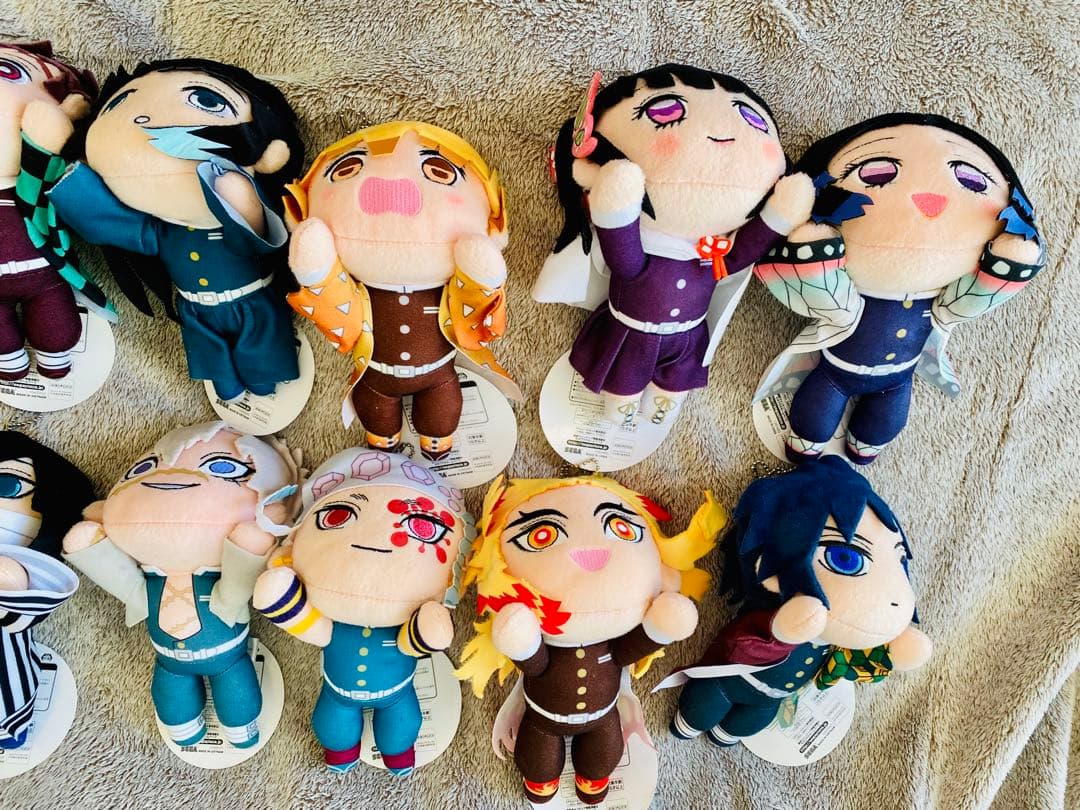 鬼滅の刃 寝そべり ぬいぐるみ タグ付き 17体 まとめ