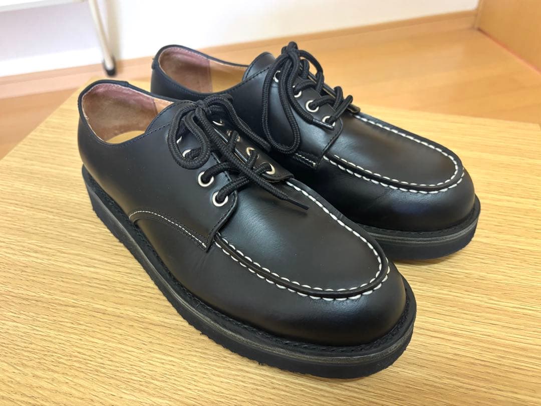 新品未使用　ユナイテッドアローズ　モックトゥレザーシューズ　ブラック　26cm