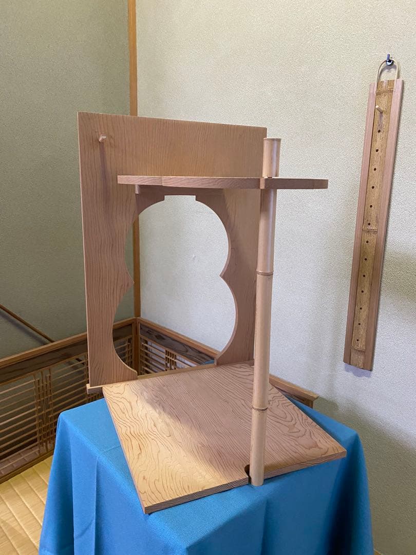 茶道具/瓢棚 淡々斎好写 裏千家 組立式 ひさごたな 瓢棚 ひさご