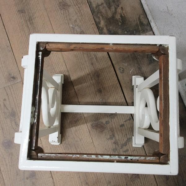 イギリス アンティーク 家具 スツール 椅子 チェア ペイント 木製 4185d