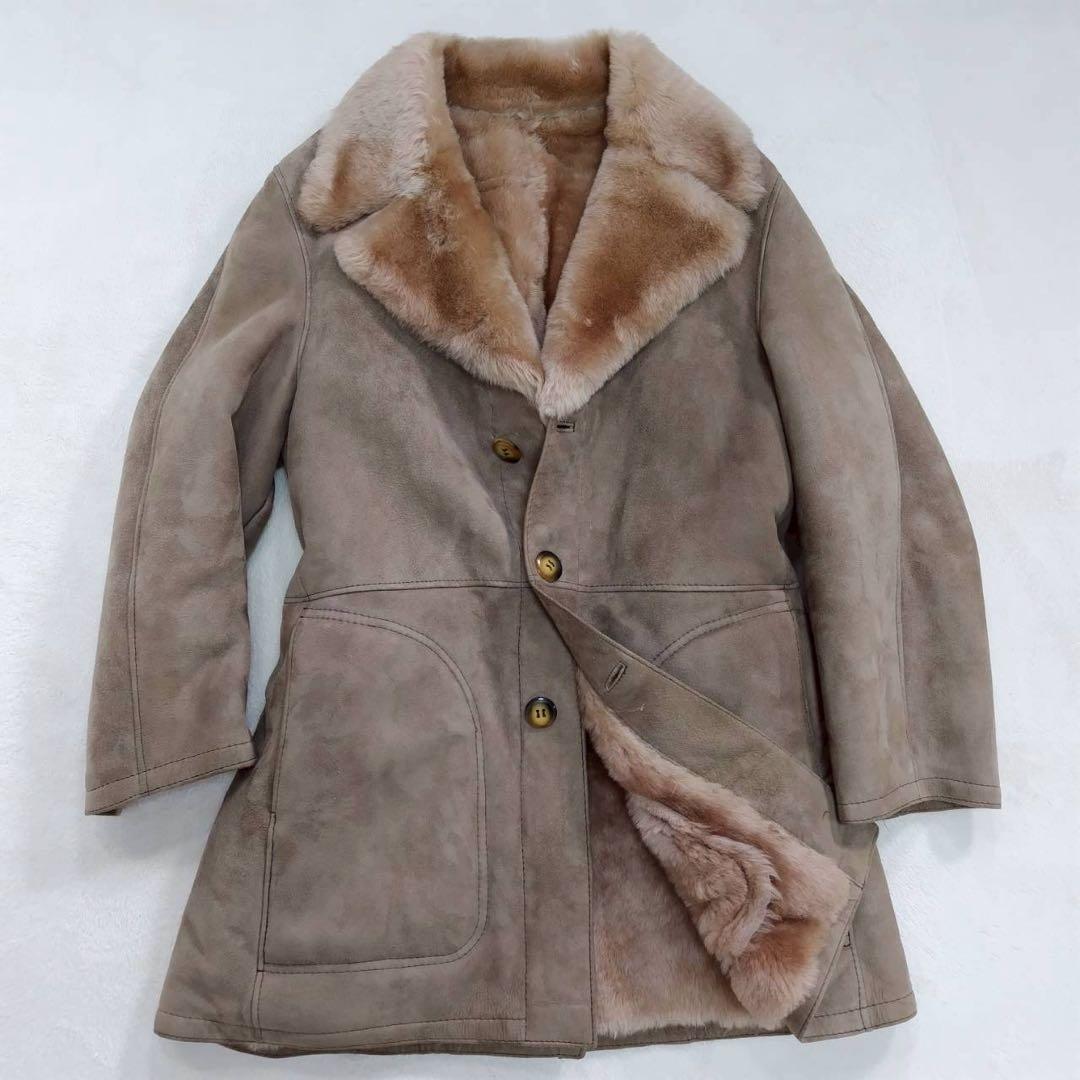 希少 美品 PIRA made in SPAIN ムートン コート ジャケット