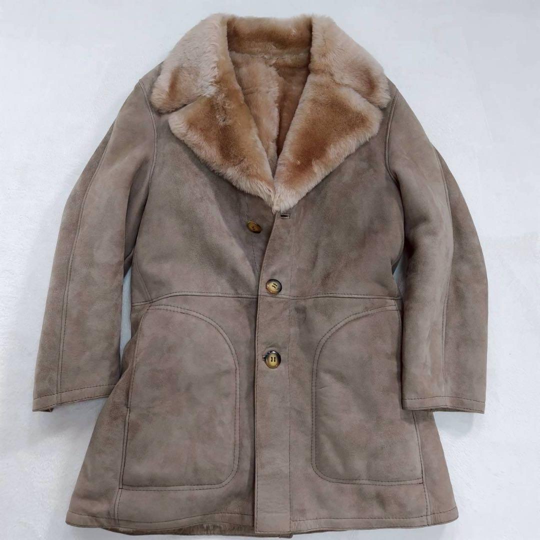 希少 美品 PIRA made in SPAIN ムートン コート ジャケット