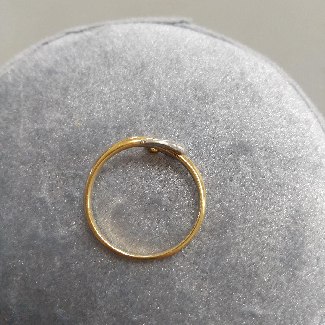 専用です☆クレージュ K18&プラチナ ハートリング