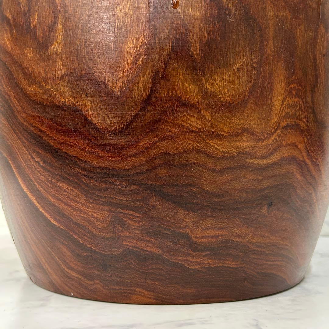 高級花梨材】天然木 無垢 火鉢 台座つき 希少品