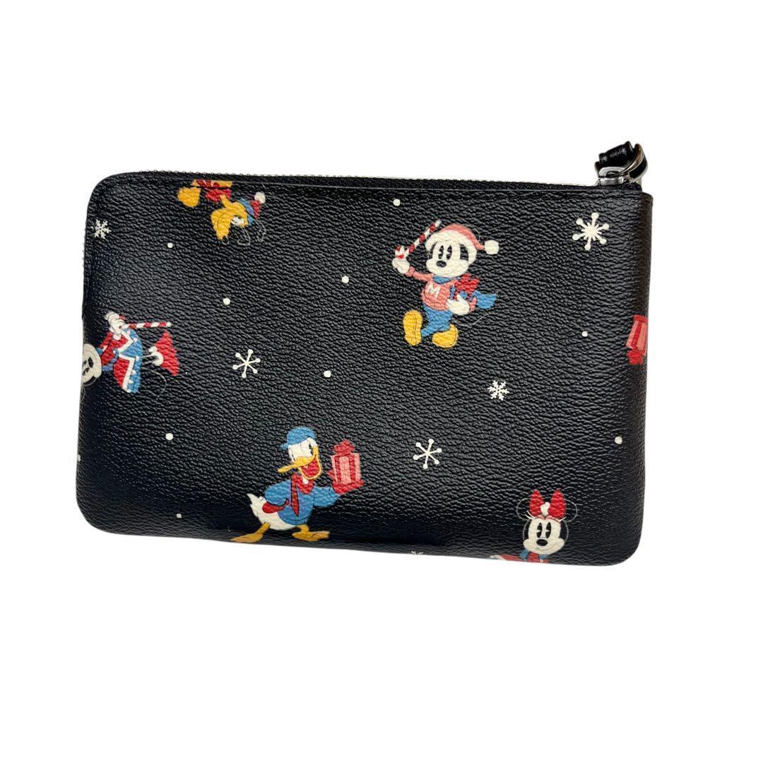 人気　コーチ COACH ポーチ ディズニー コラボ　ブラック　ケース