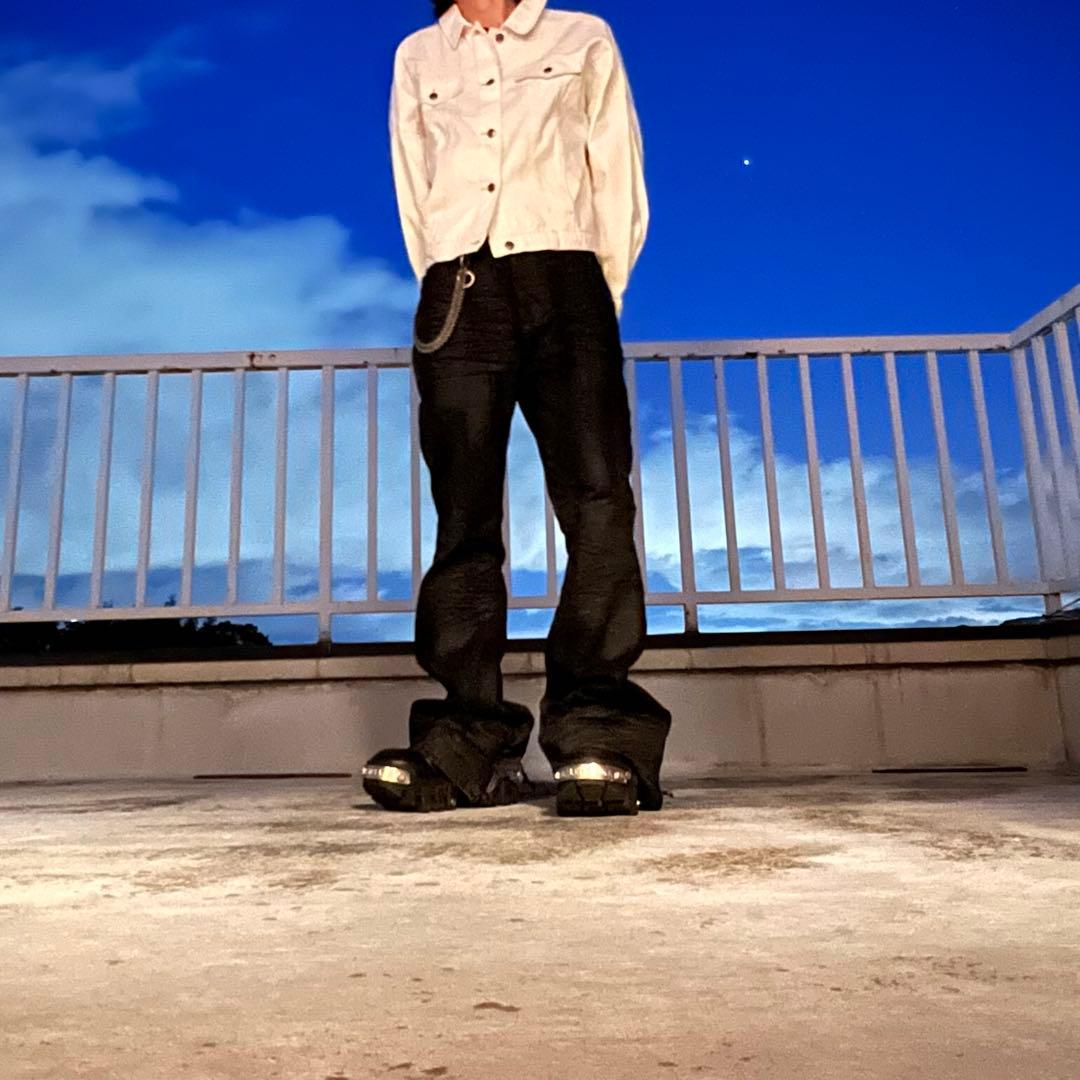 短丈白デニムジャケット opium ダークウェア vkei y2k 00s - メルカリ