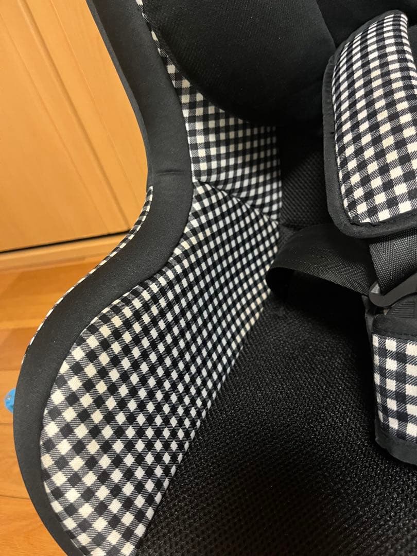 【廃番】Joie キャノピー付 チャイルドシート ギンガムチェック 付属品あり