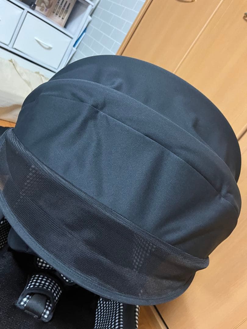 【廃番】Joie キャノピー付 チャイルドシート ギンガムチェック 付属品あり