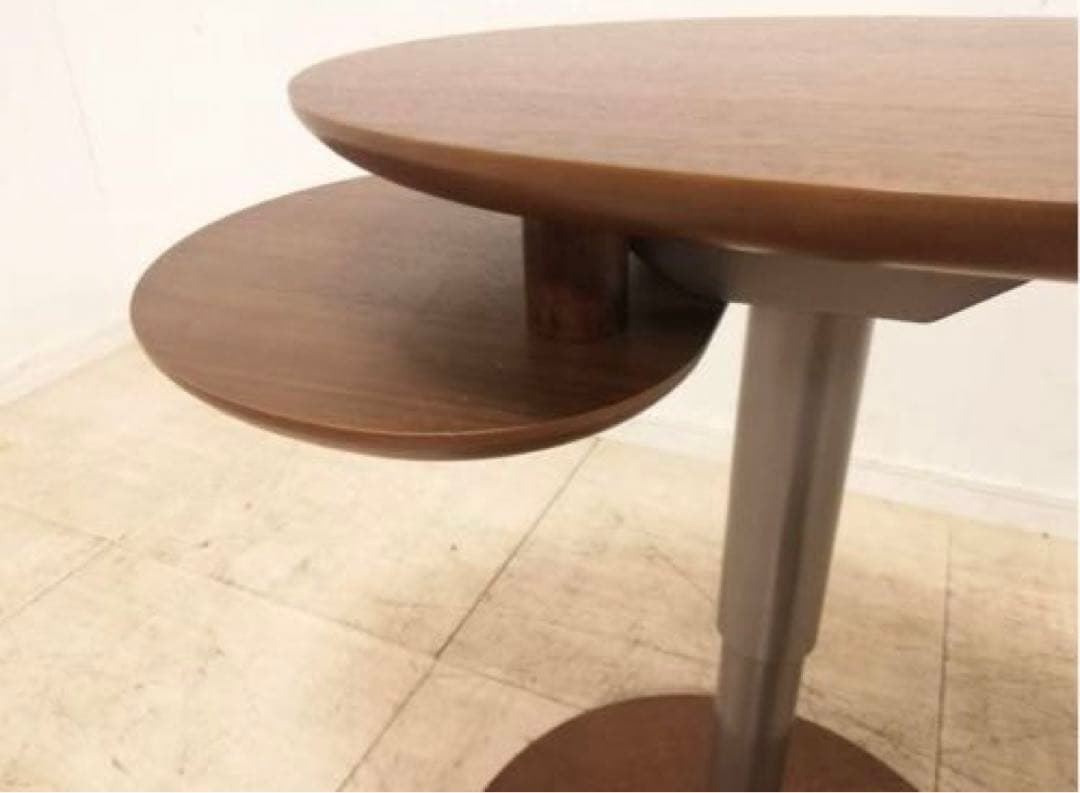 モデルルームの展示品 カリモク家具 ウォールナット 昇降式サイドテーブル