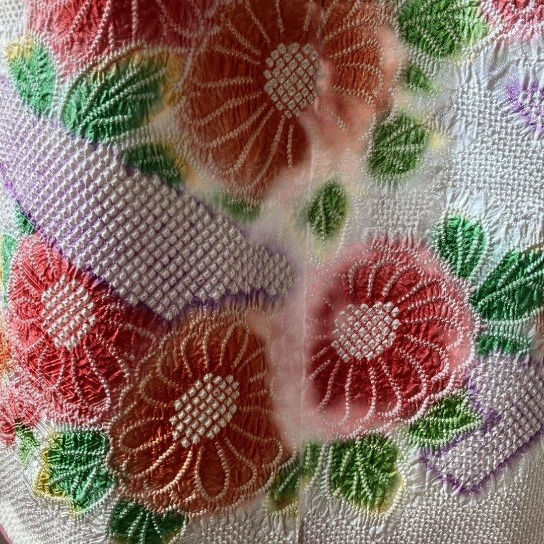 藤娘きぬたや　正絹総絞り　七五三四つ身祝い着