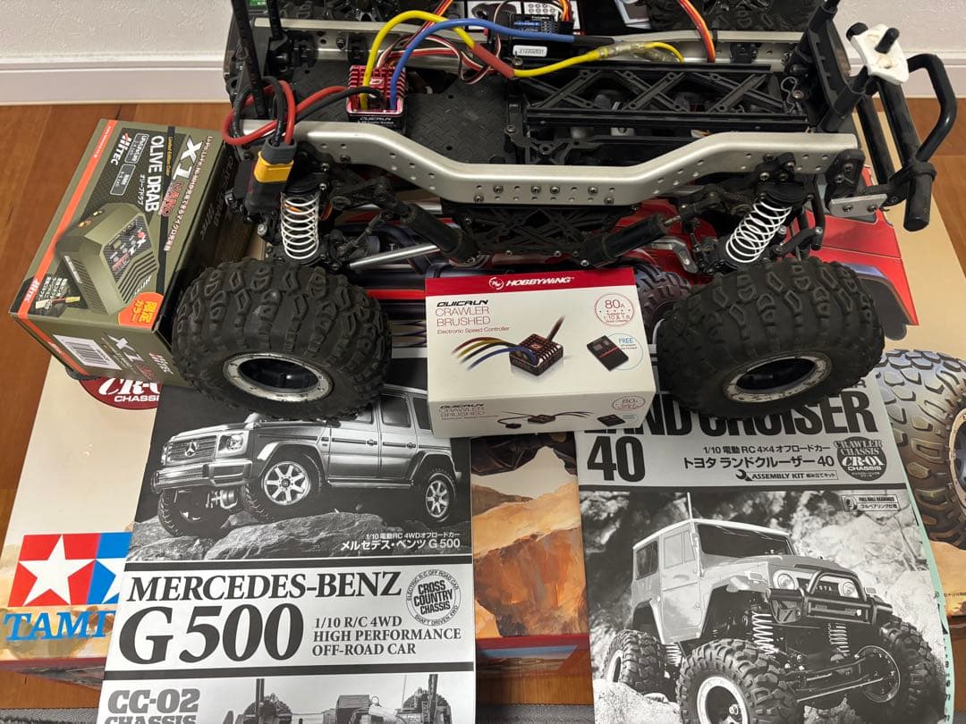 タミヤ G500 cc02& ランドクルーザー40cr01、2台セット S115435838