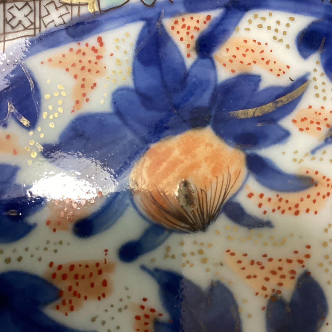 k18 菱形菱柄鉢 木箱 年代物