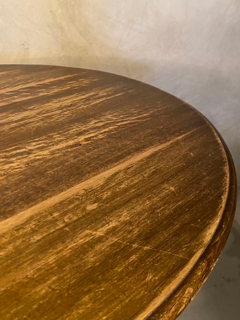 【東京都内23区配送無料】イギリス　アンティーク　88cm ダイニング　テーブル