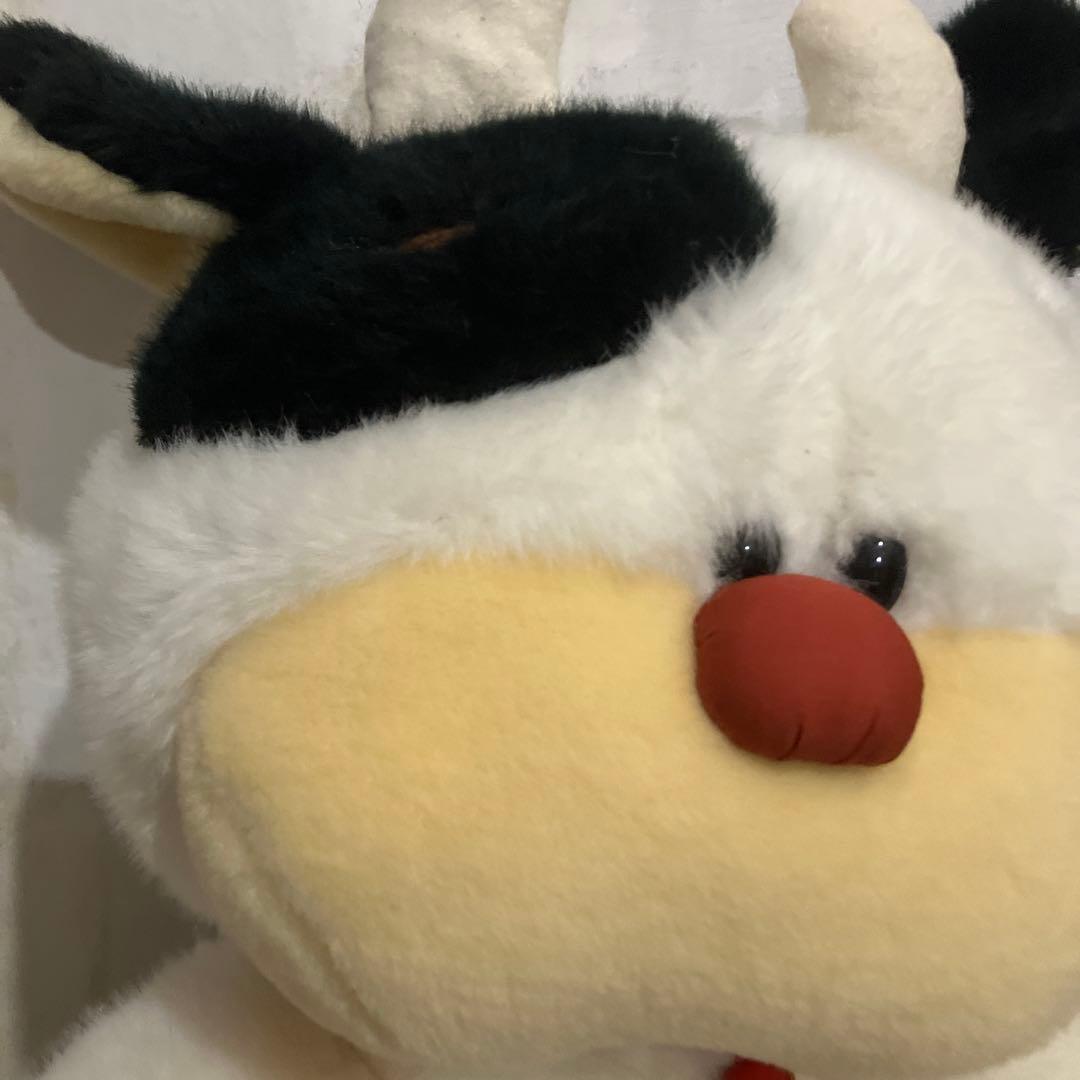美品✴︎モーモー　オオイケ　ぬいぐるみ　牛　雪印乳業　マスコットキャラ　当時もの