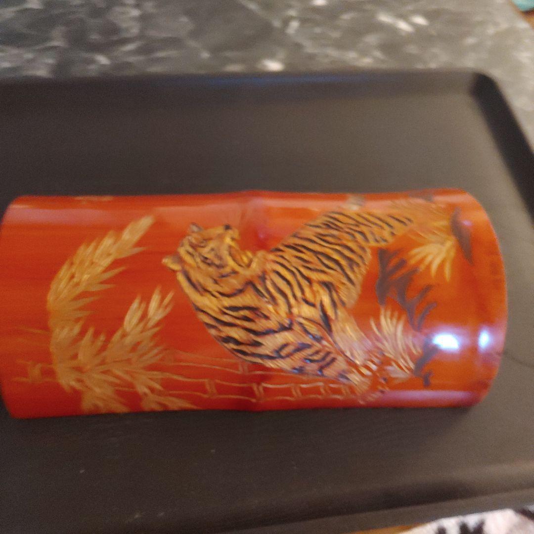 讃岐竹 虎 一刀彫