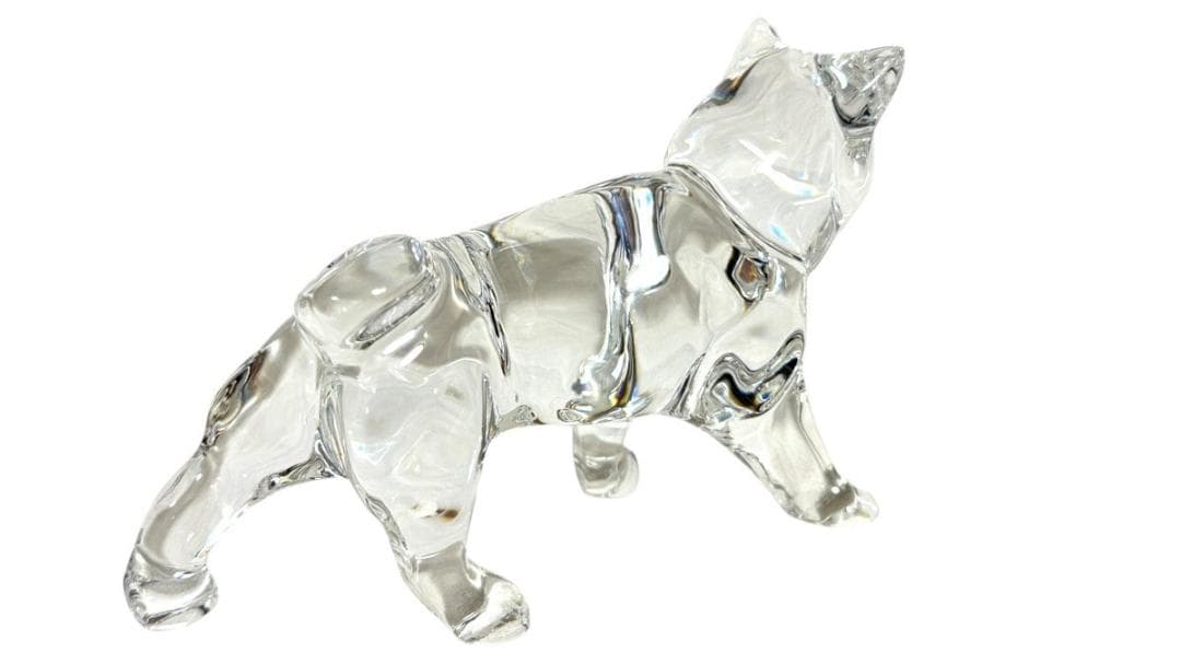 新品同様♡バカラ♡土佐犬♡犬 ドッグ ガラス彫刻 中型 クリスタル