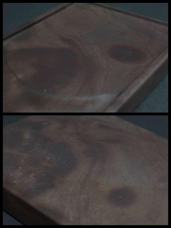 大型端渓硯 宋坑 12寸 唐木硯箱付 総重4.9㎏☆時代物