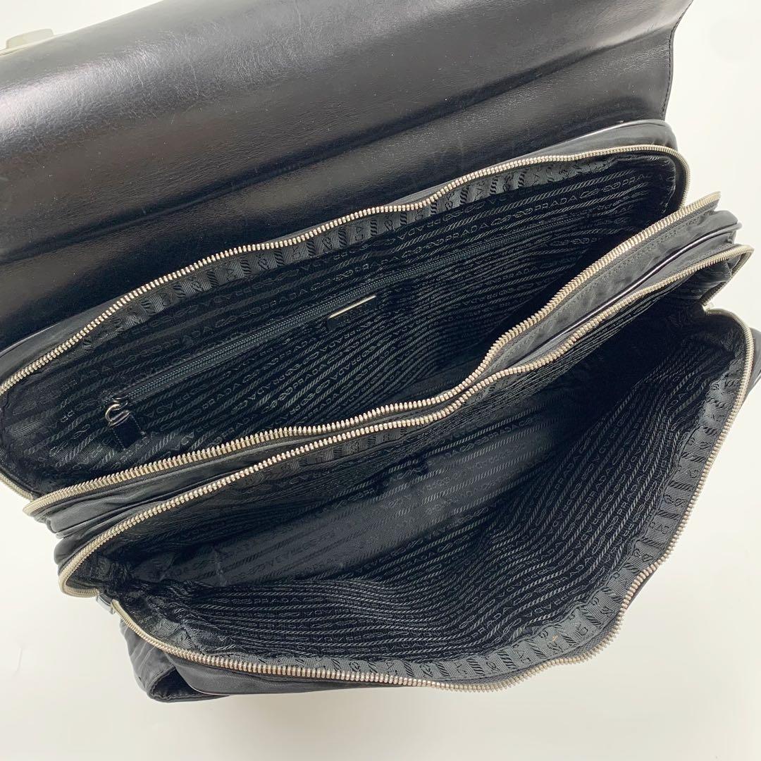 【✨良品✨】プラダ ブリーフケース レザー ナイロン ブラック