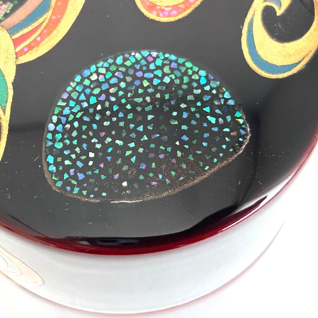 美品.希少】漆器 茶筒 茶器 茶道具 木製 漆塗り 蒔絵 螺鈿 伝統工芸